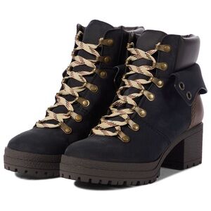 SEE BY CHLOÉ Eileen leather and suede hiking boots 38
